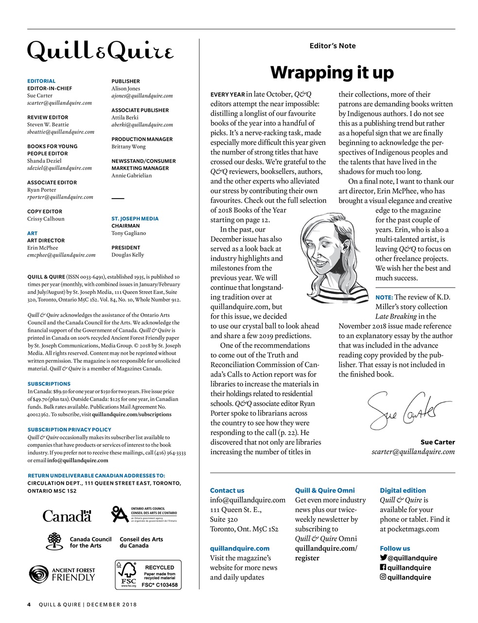 Quill & Quire Preview Pages