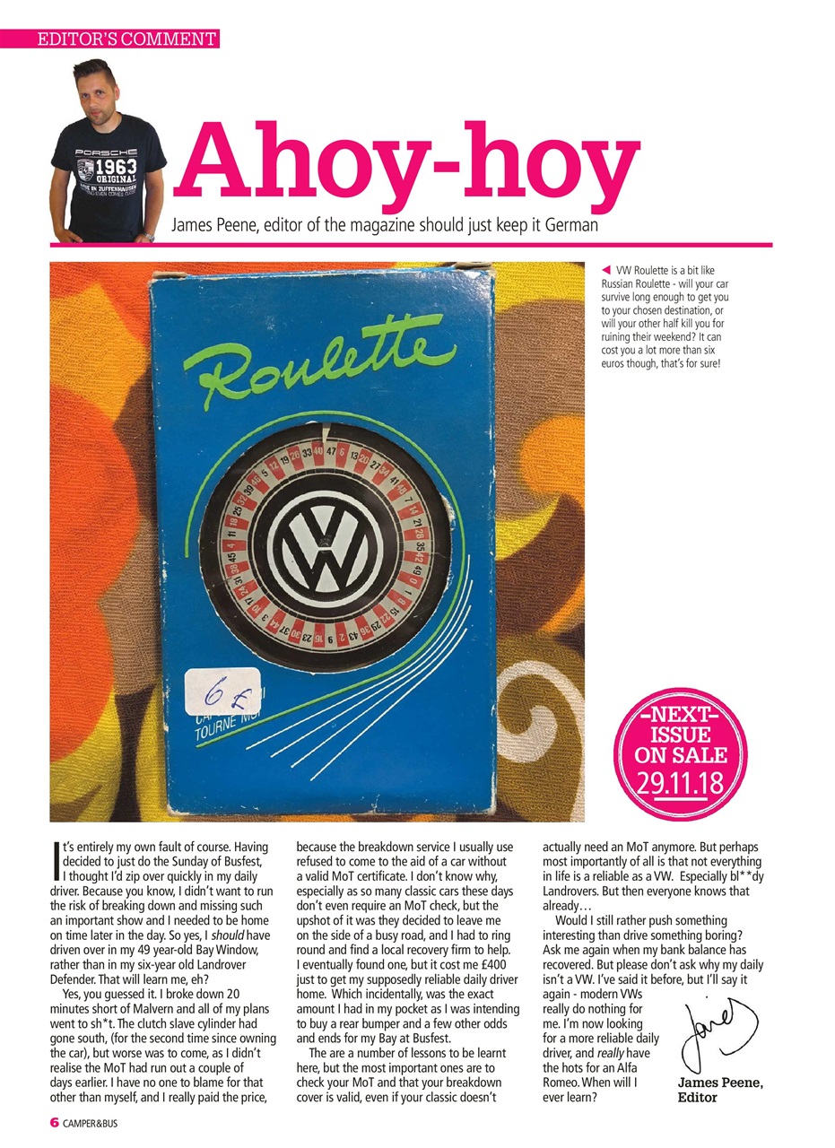 VW Camper Preview Pages