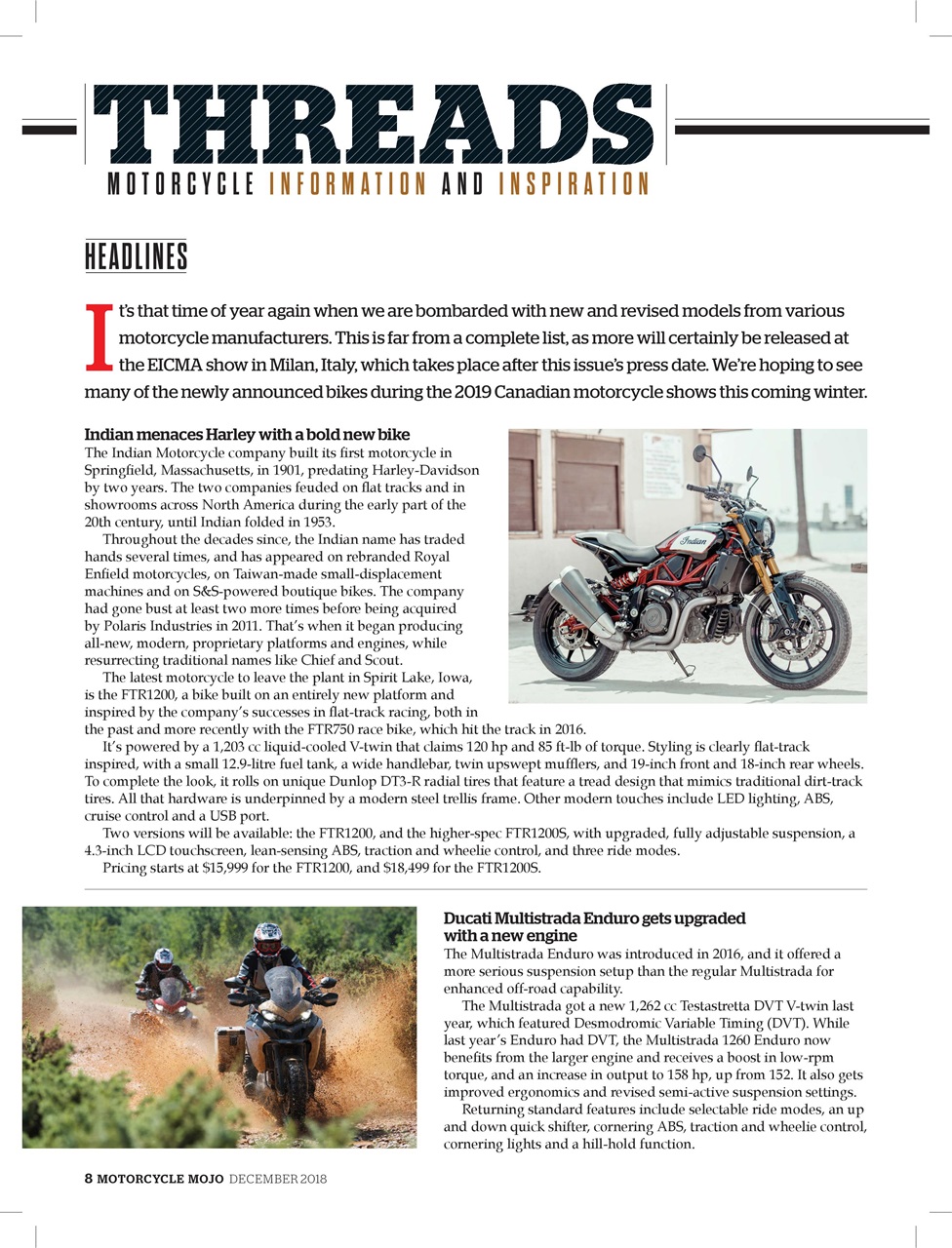 Motorcycle Mojo Preview Pages