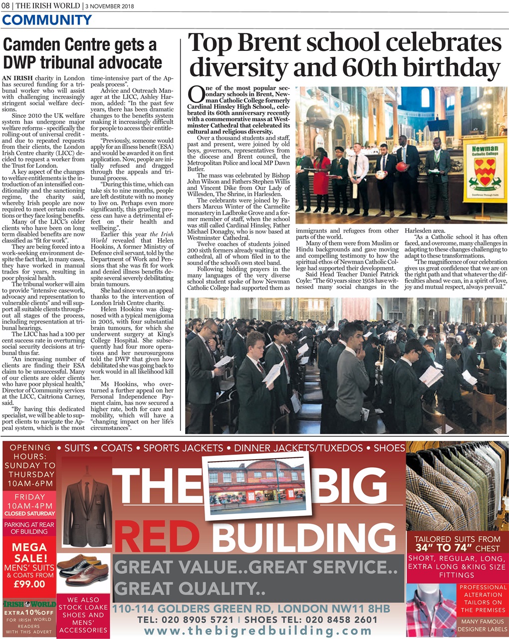 Irish World Preview Pages