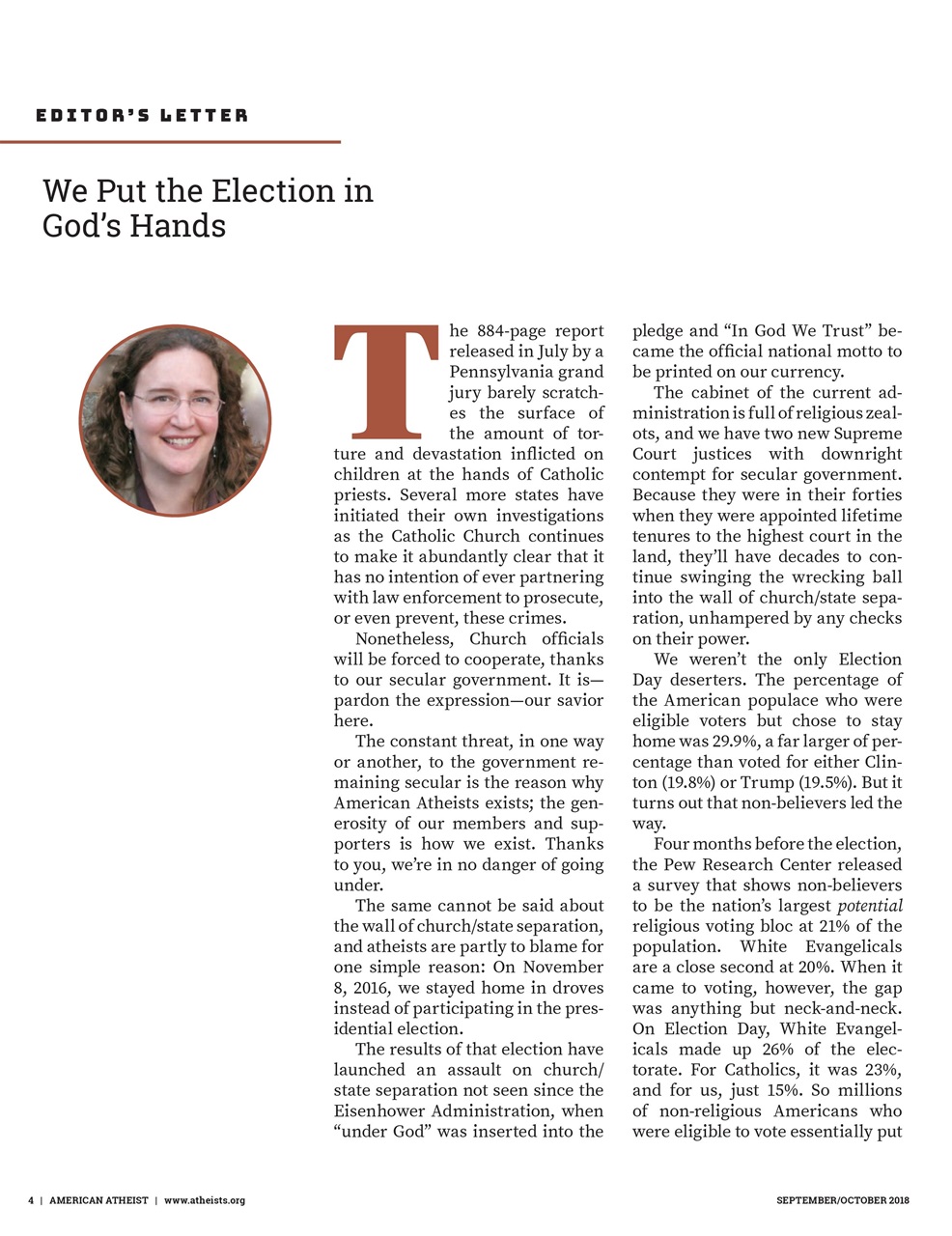 American Atheist Preview Pages