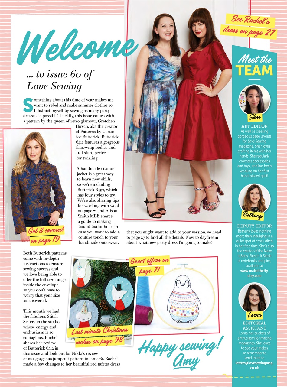 Love Sewing Preview Pages