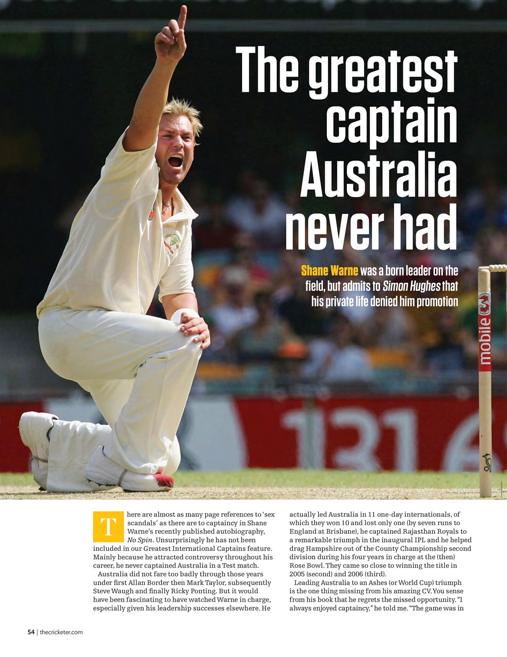 The Cricketer Magazine Preview Pages