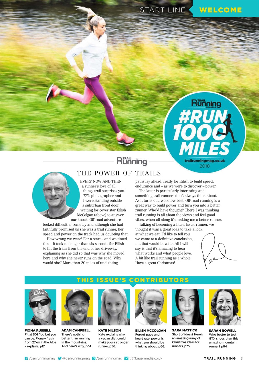 Trail Running Preview Pages