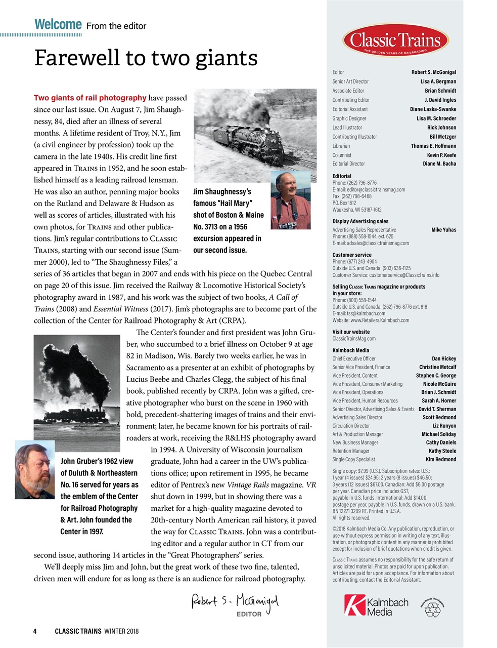 Classic Trains Preview Pages