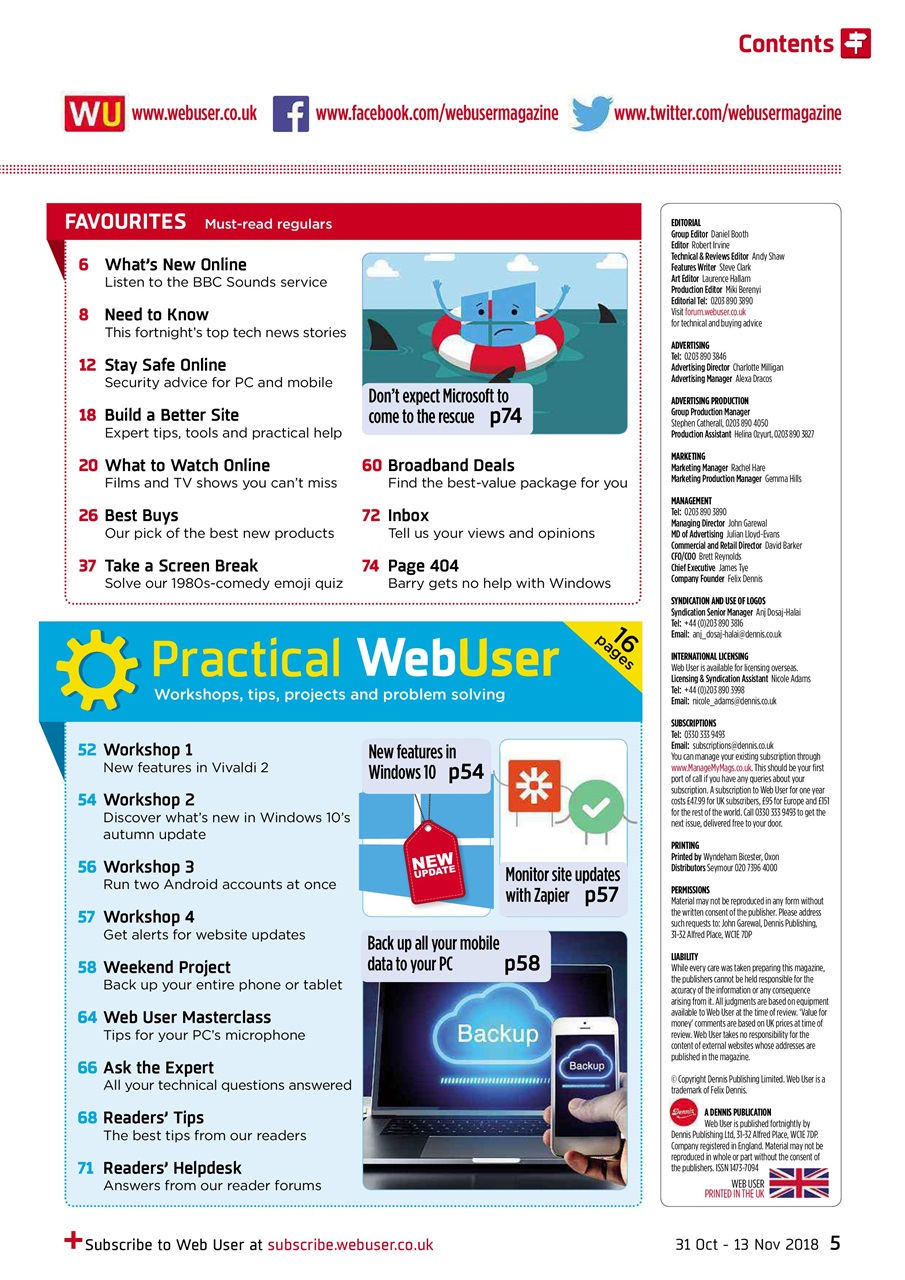 Webuser Preview Pages