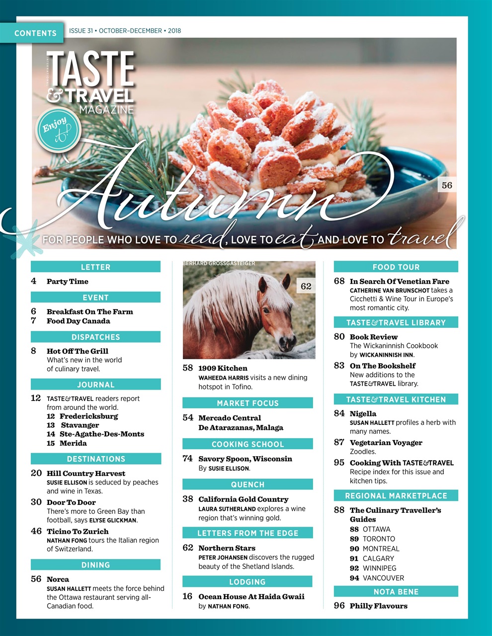 Taste & Travel International Preview Pages