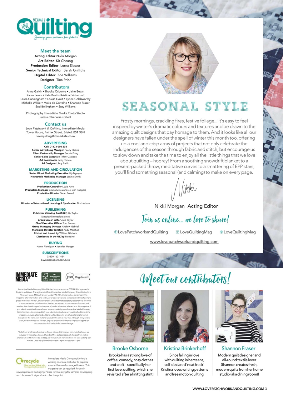 Love Patchwork & Quilting Preview Pages