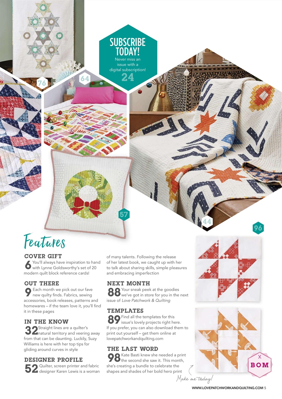 Love Patchwork & Quilting Preview Pages