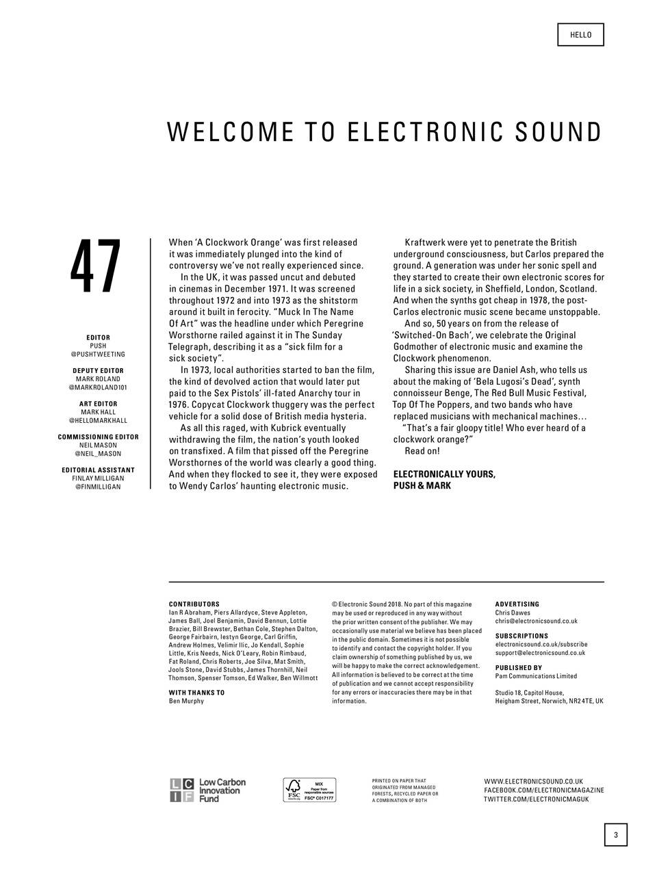 Electronic Sound Preview Pages
