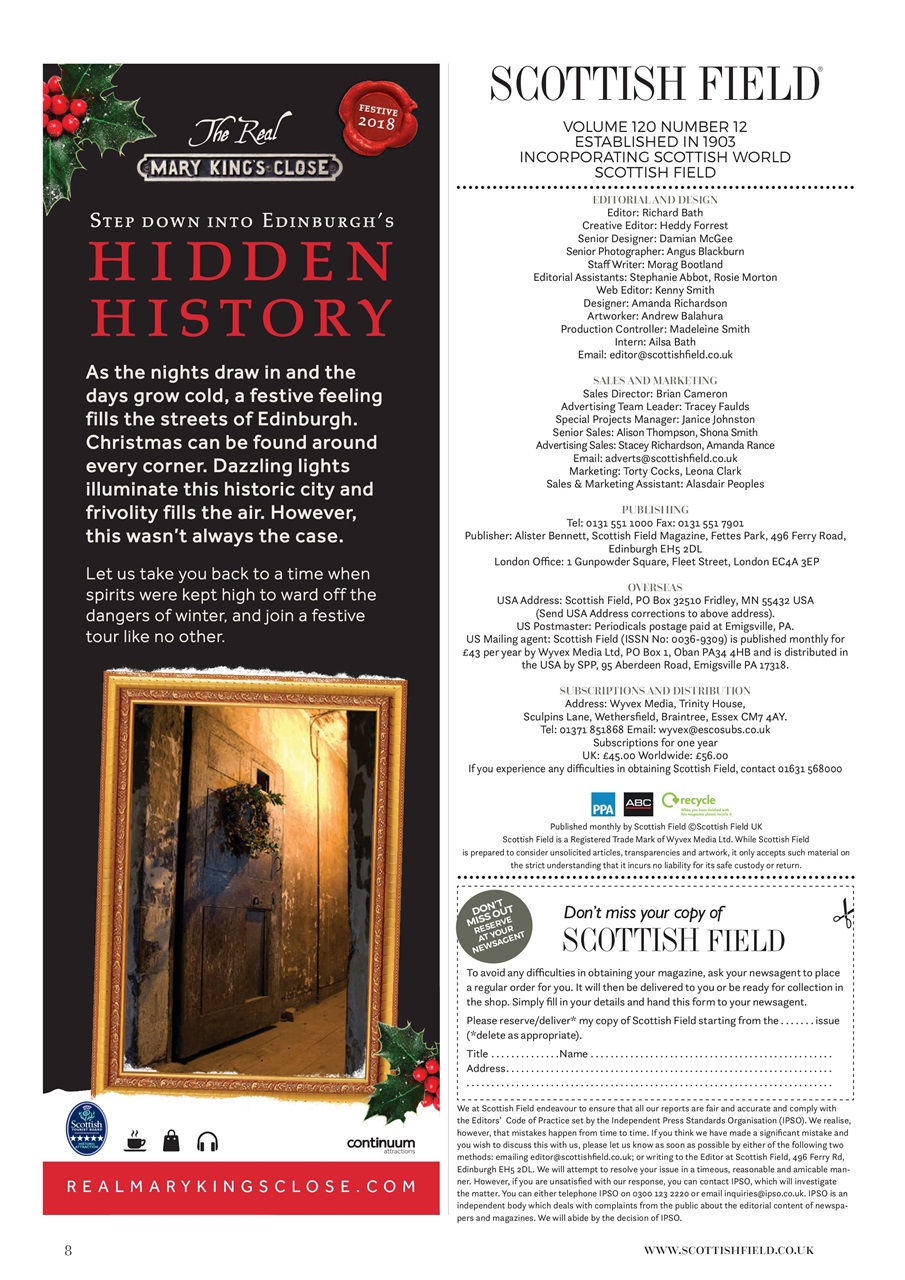 Scottish Field Preview Pages