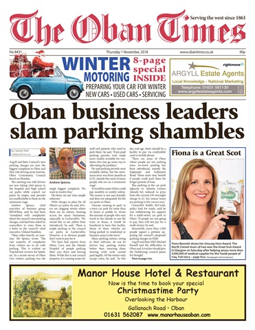 The Oban Times & Lochaber Times issue 01 November 2018