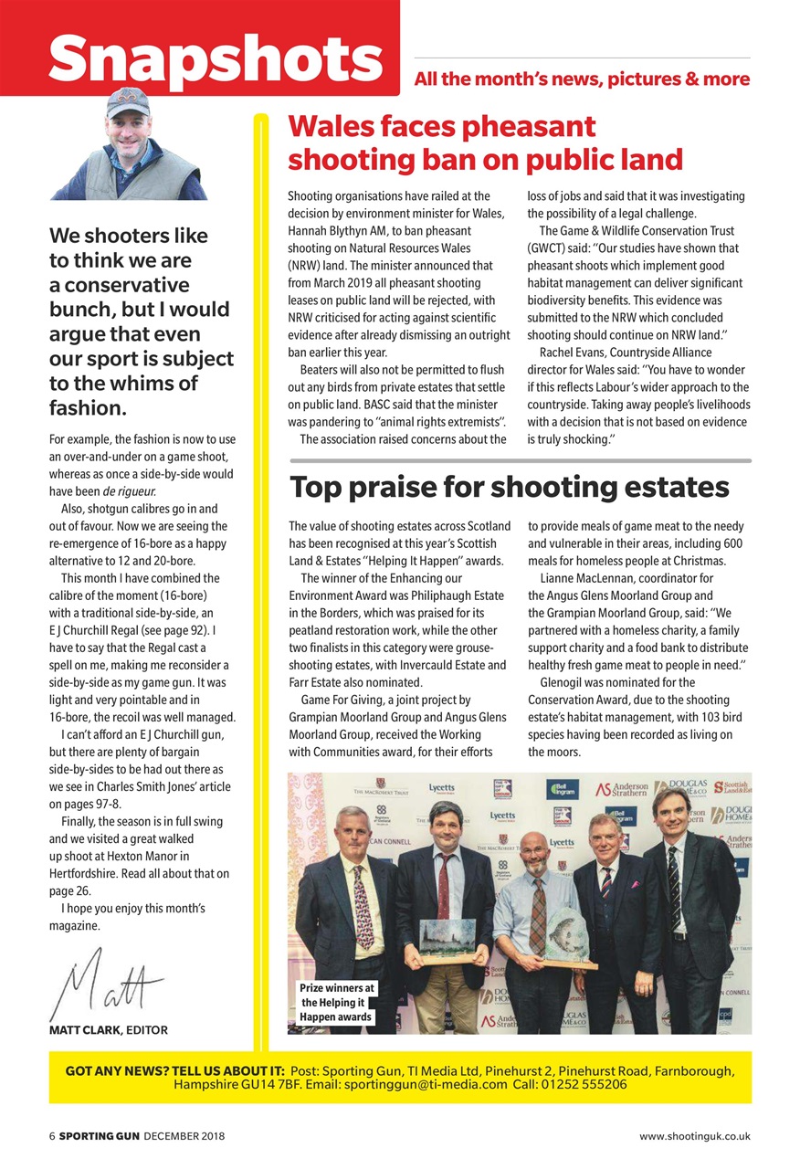 Sporting Gun Preview Pages