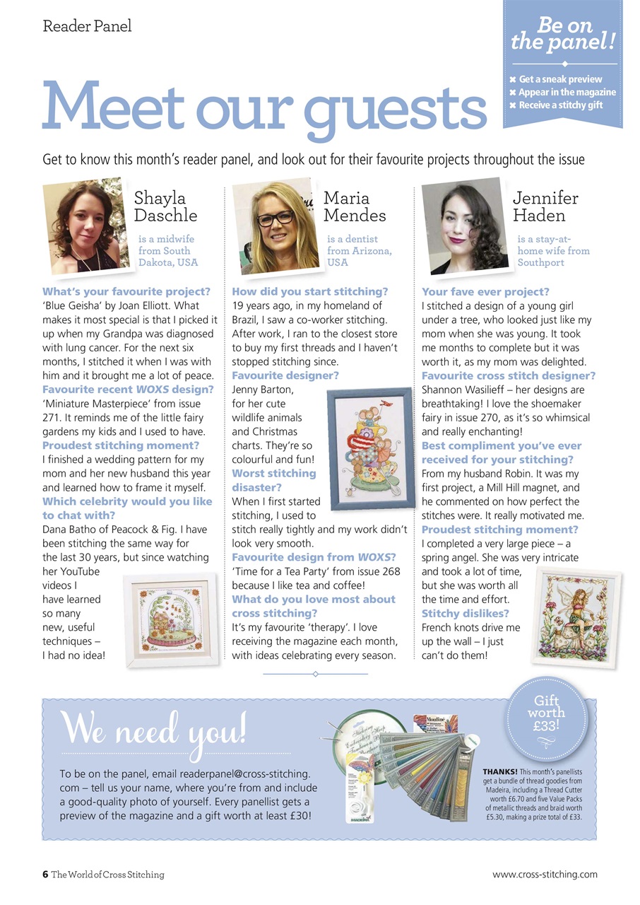 The World of Cross Stitching Preview Pages