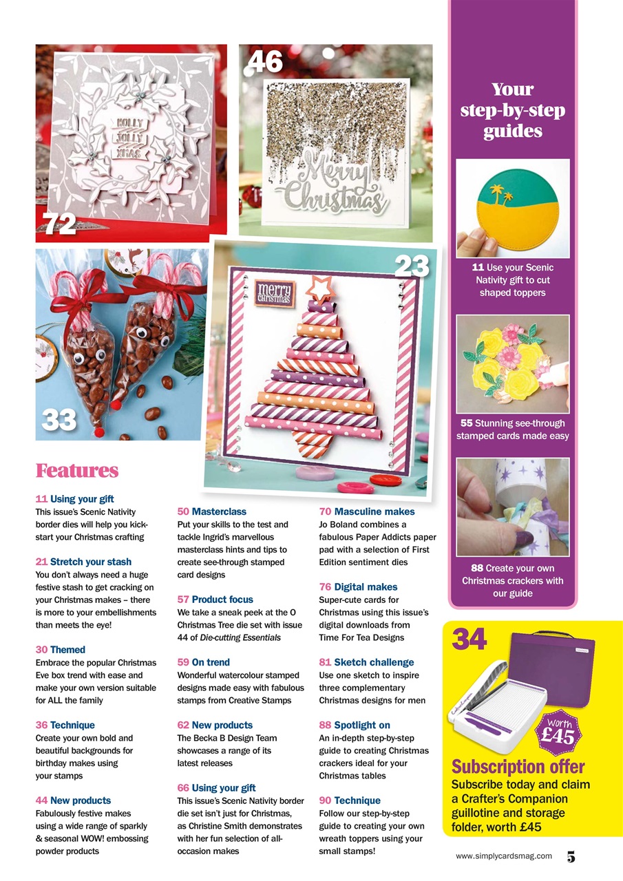 Simply Cards & Papercraft Preview Pages
