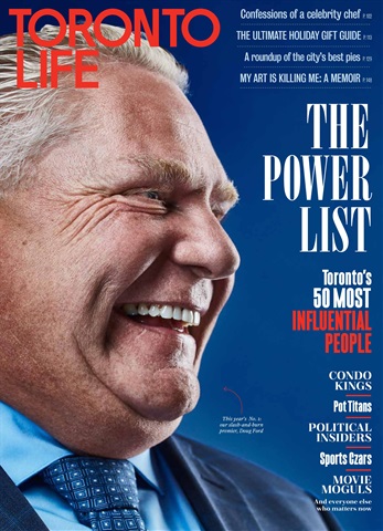 Toronto Life issue December 2018