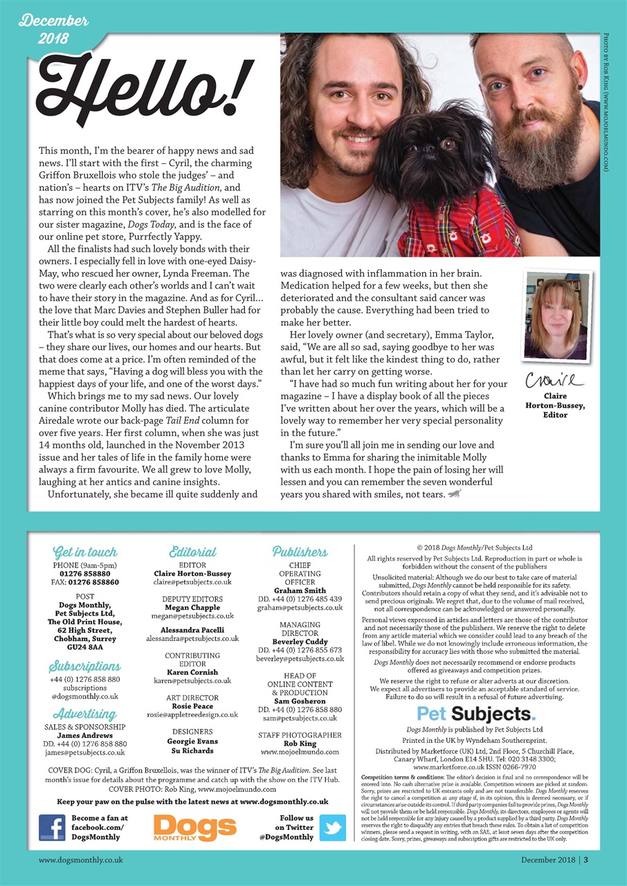 Dogs Monthly Preview Pages