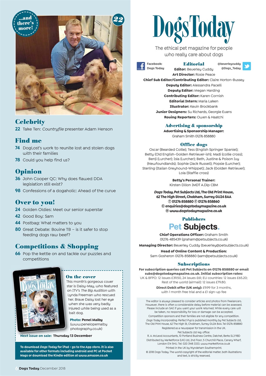 Dogs Today Magazine Preview Pages