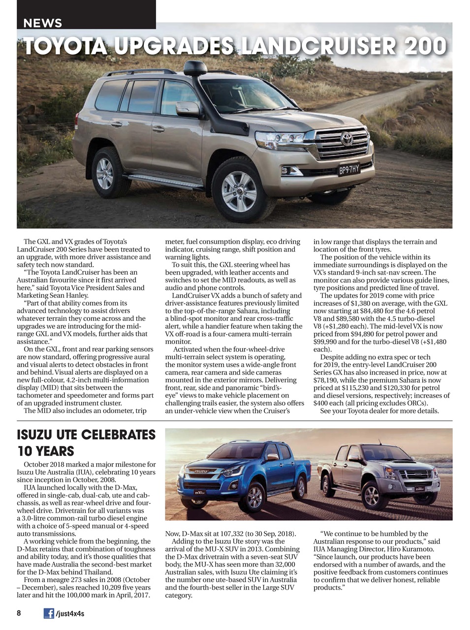 JUST 4X4S Preview Pages