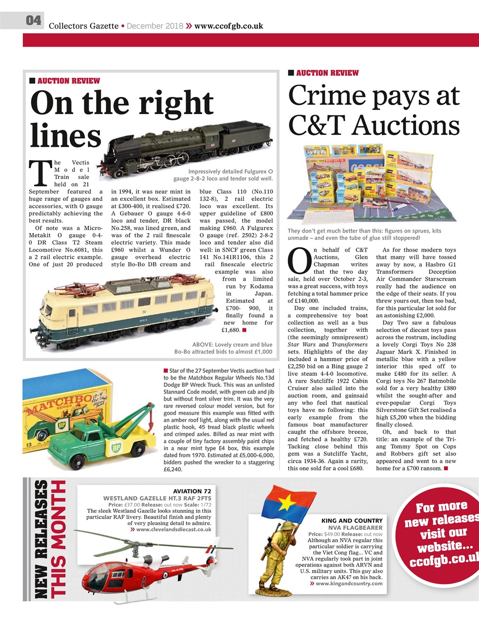 Collectors Gazette Preview Pages