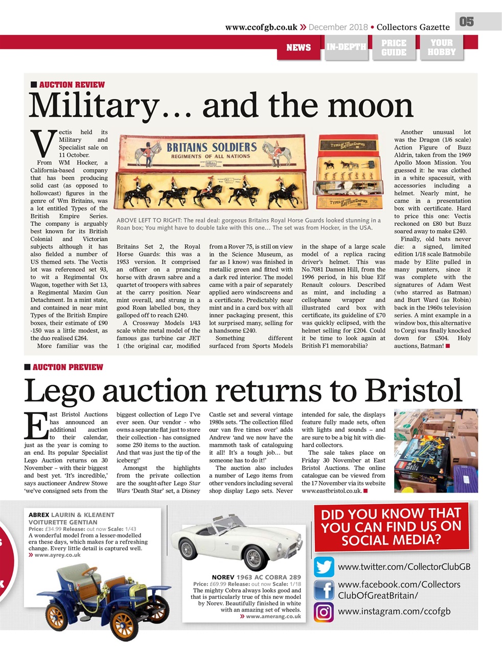 Collectors Gazette Preview Pages