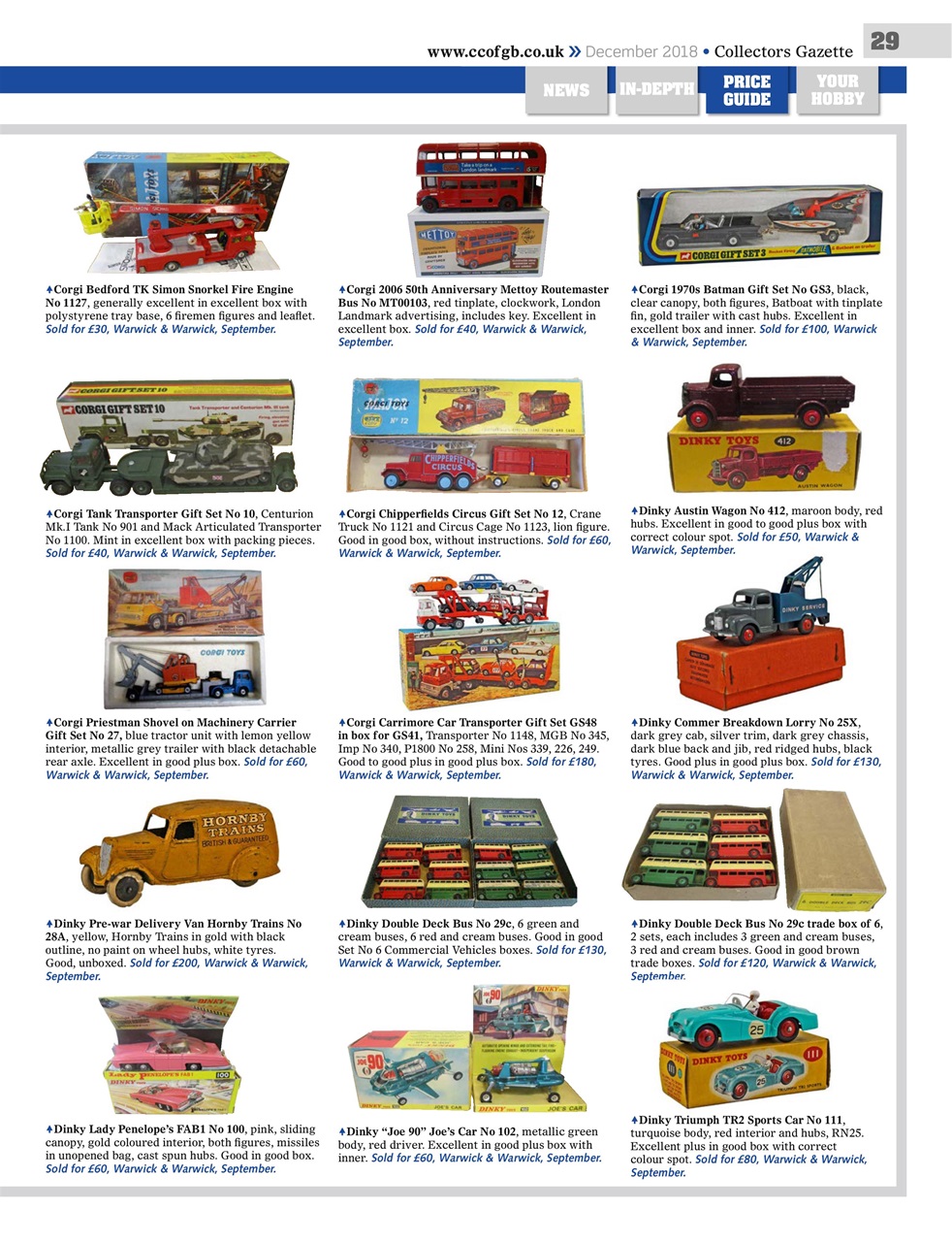 Collectors Gazette Preview Pages