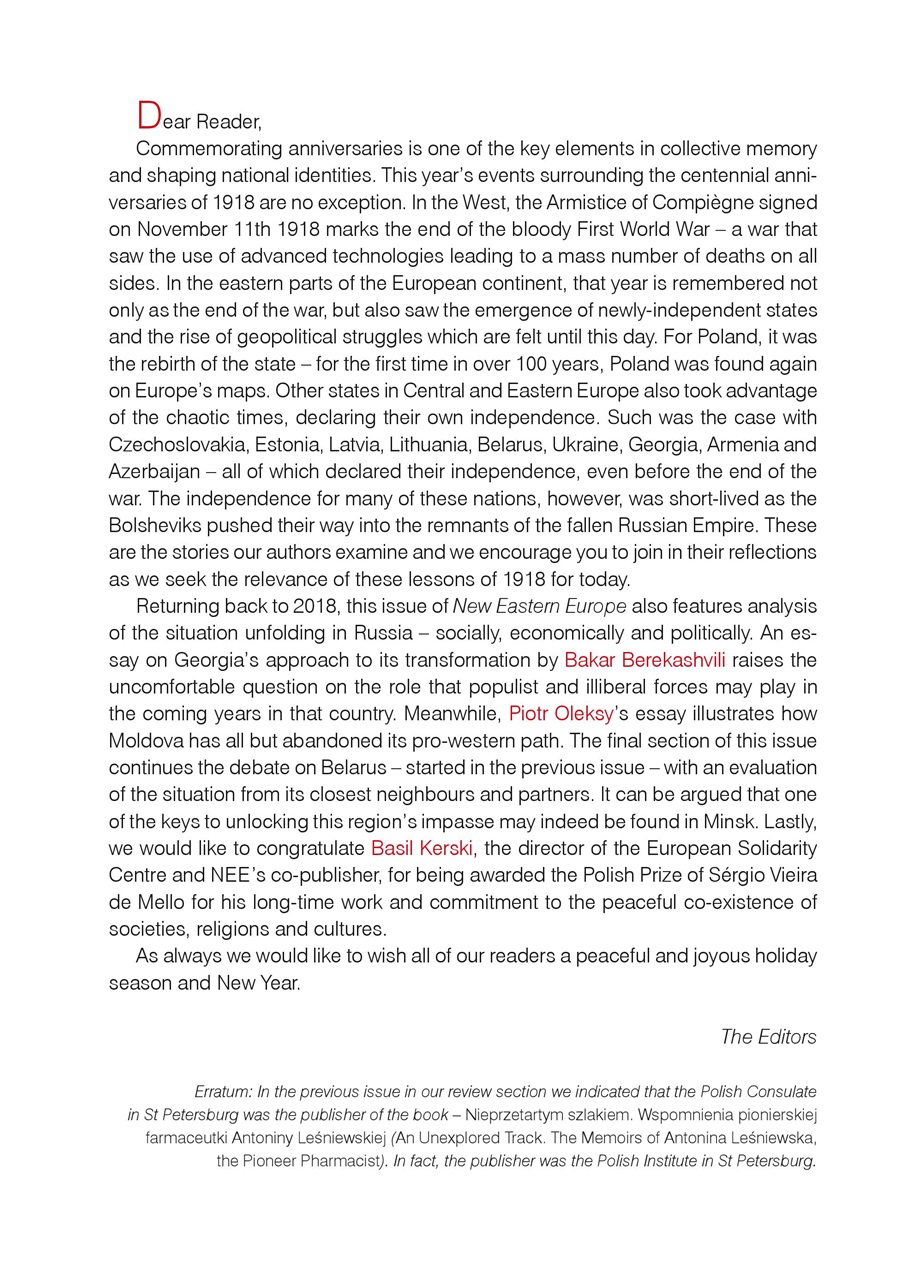 New Eastern Europe Preview Pages