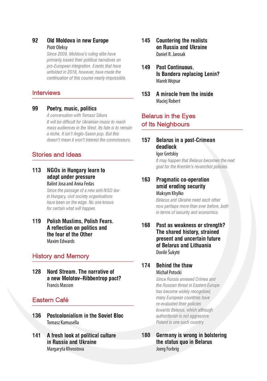 New Eastern Europe Preview Pages