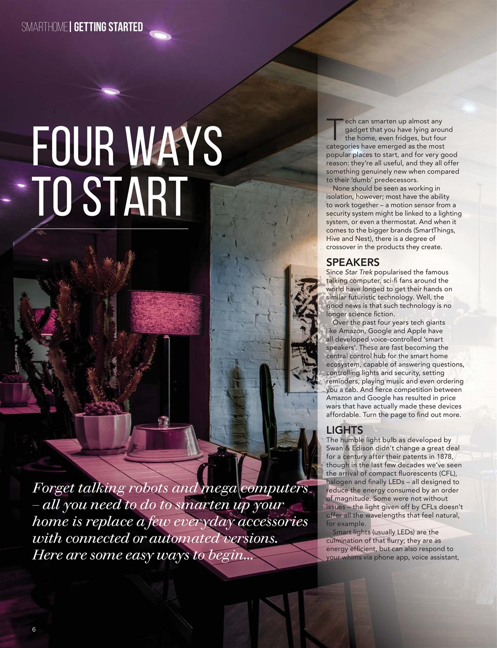 Smart Home Preview Pages