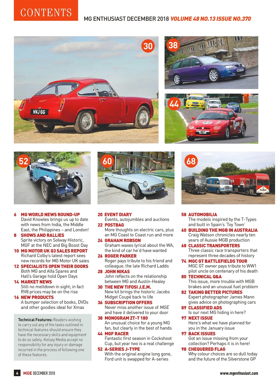 MG Enthusiast Preview Pages