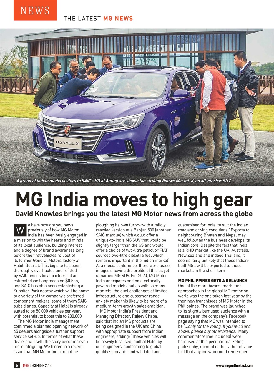 MG Enthusiast Preview Pages