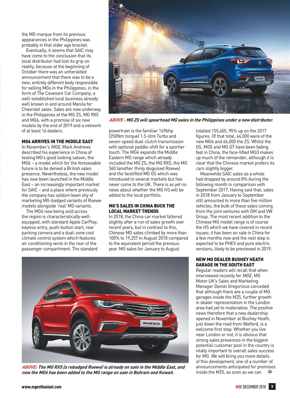 MG Enthusiast Preview Pages