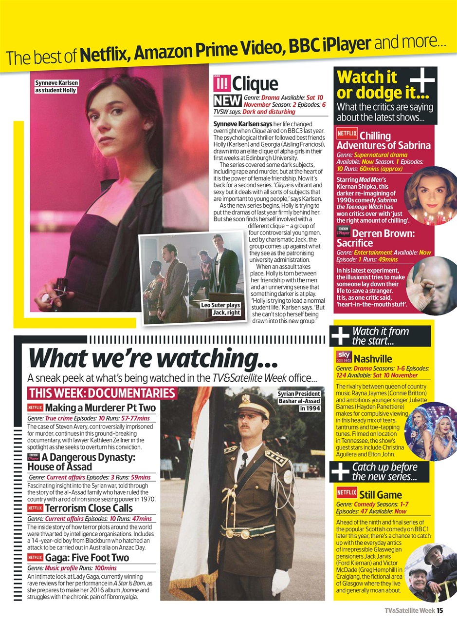 TV & Satellite Week Preview Pages