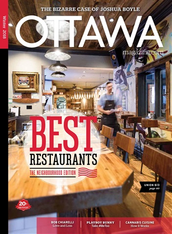 Ottawa Magazine issue Winter 2018