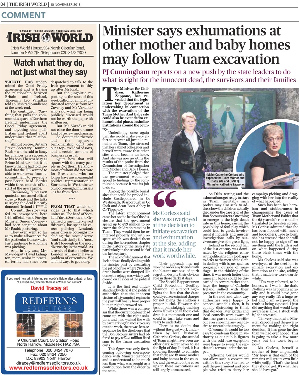 Irish World Preview Pages