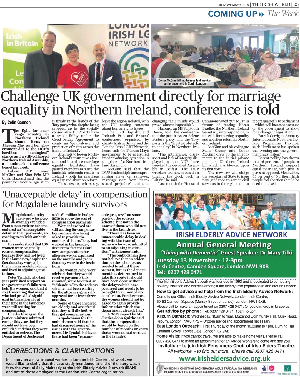 Irish World Preview Pages