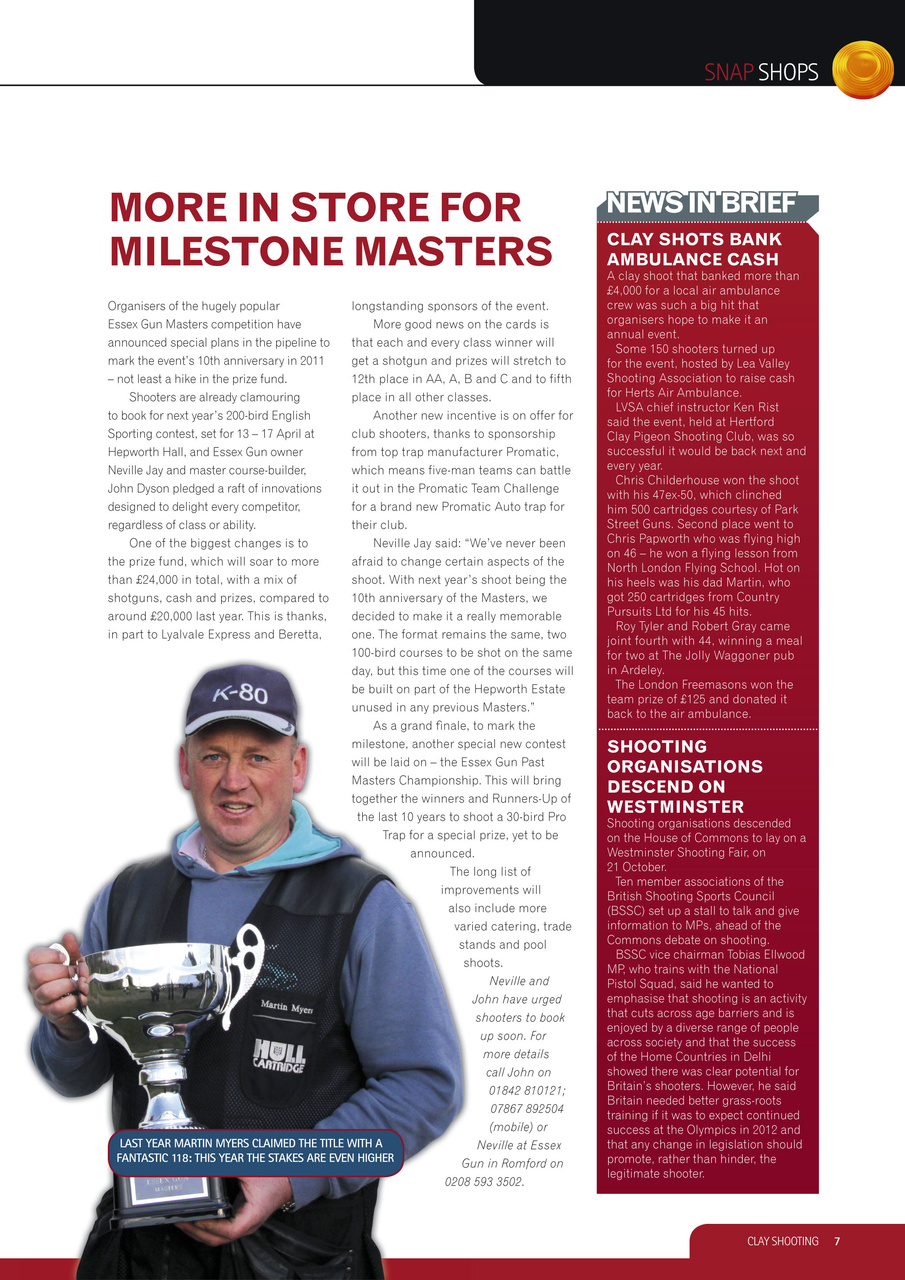 Clay Shooting Preview Pages