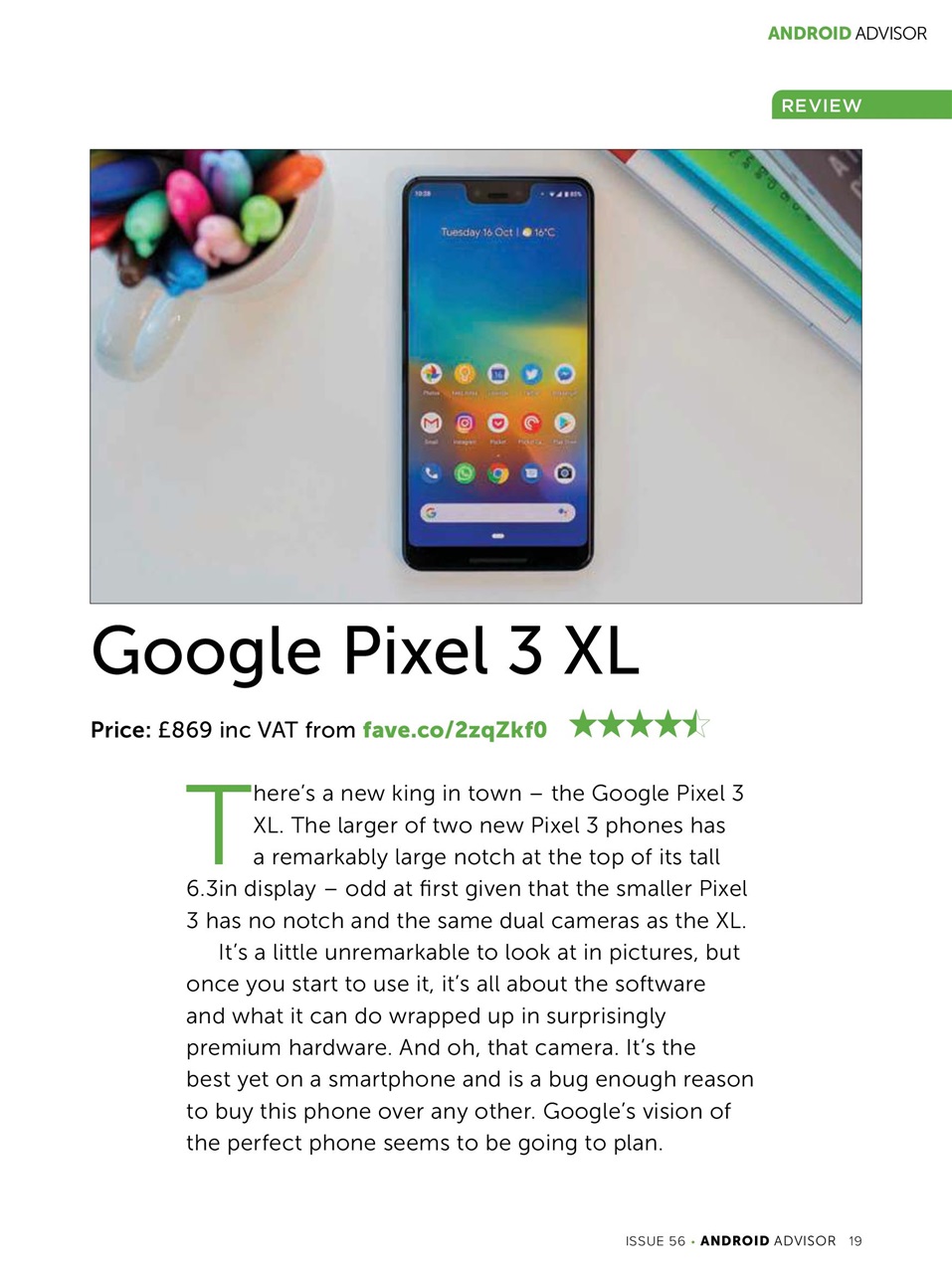 Android Advisor Preview Pages