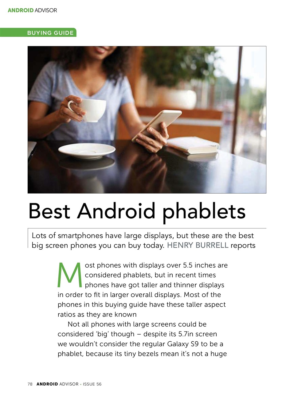Android Advisor Preview Pages