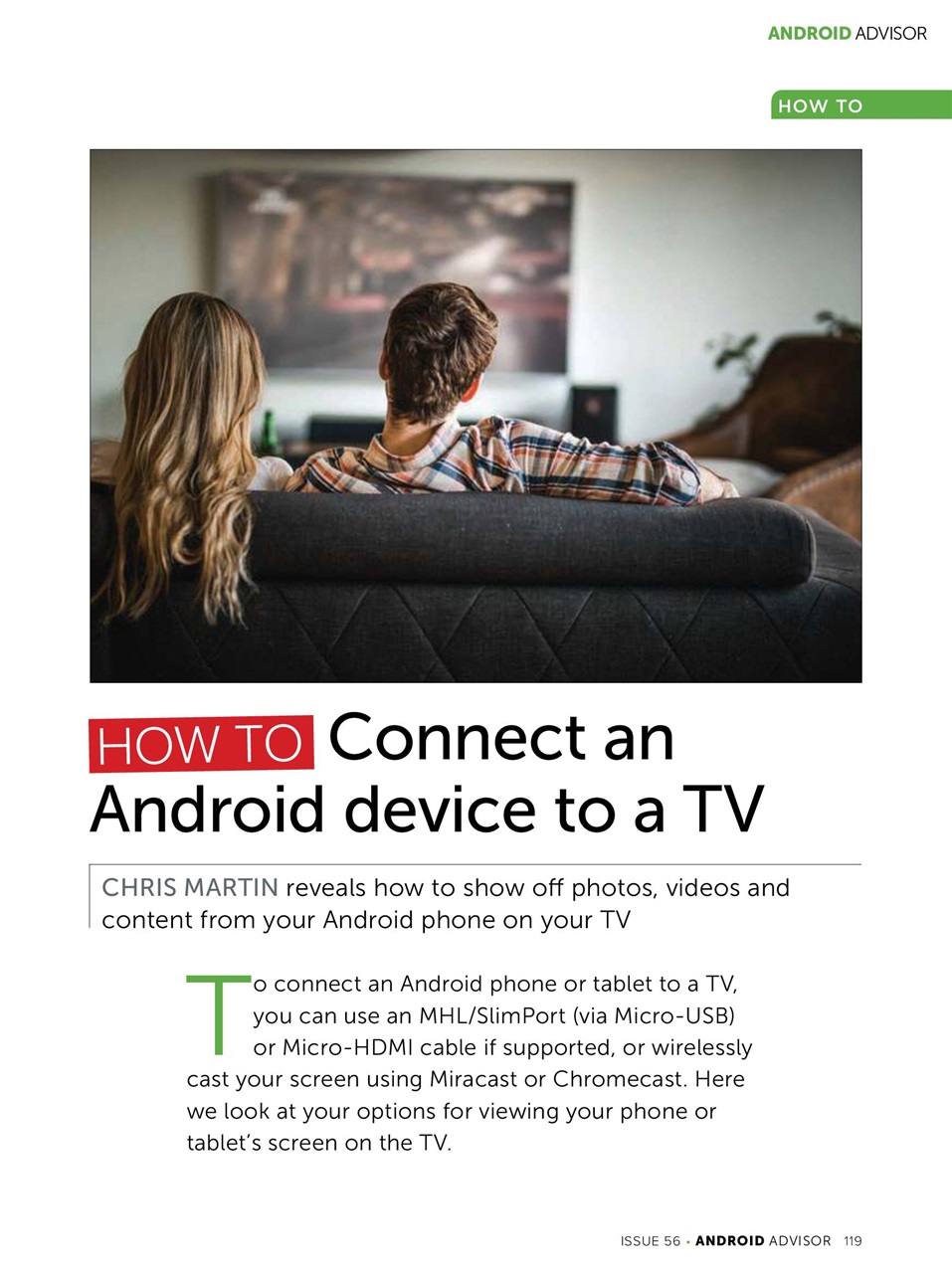 Android Advisor Preview Pages