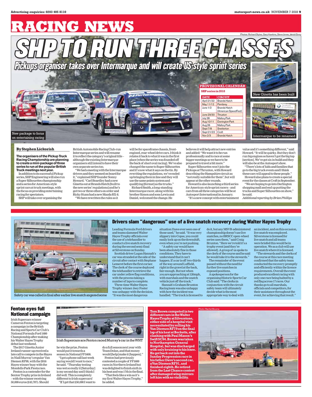 Motorsport News Preview Pages