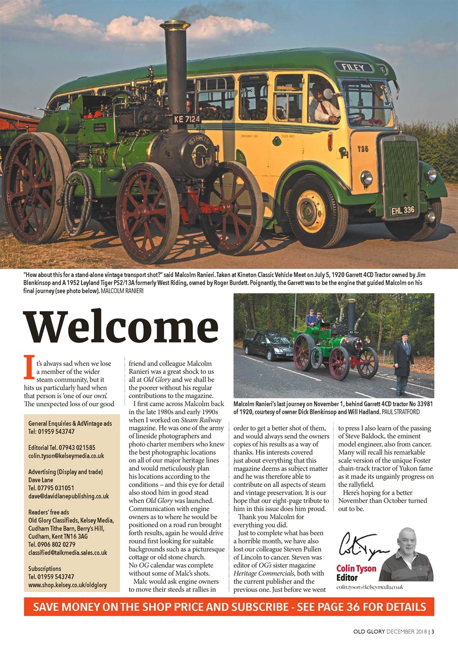 Old Glory Magazine Preview Pages