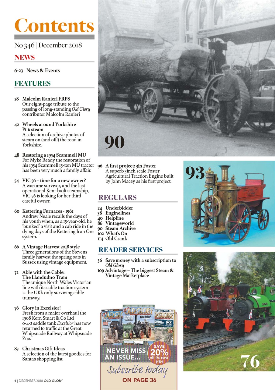 Old Glory Magazine Preview Pages