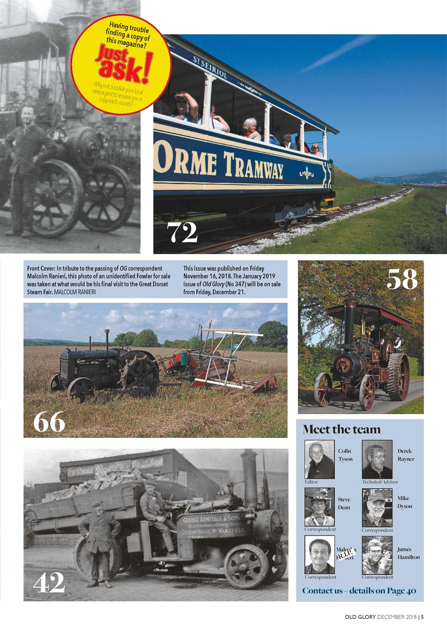 Old Glory Magazine Preview Pages