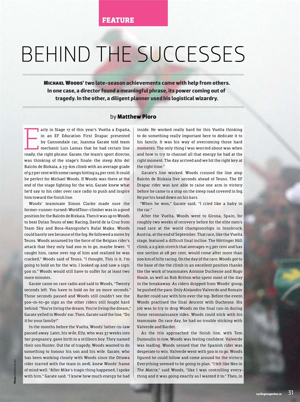 Canadian Cycling Magazine Preview Pages