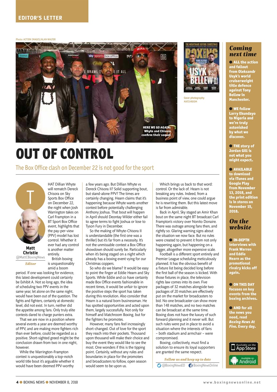 Boxing News Preview Pages