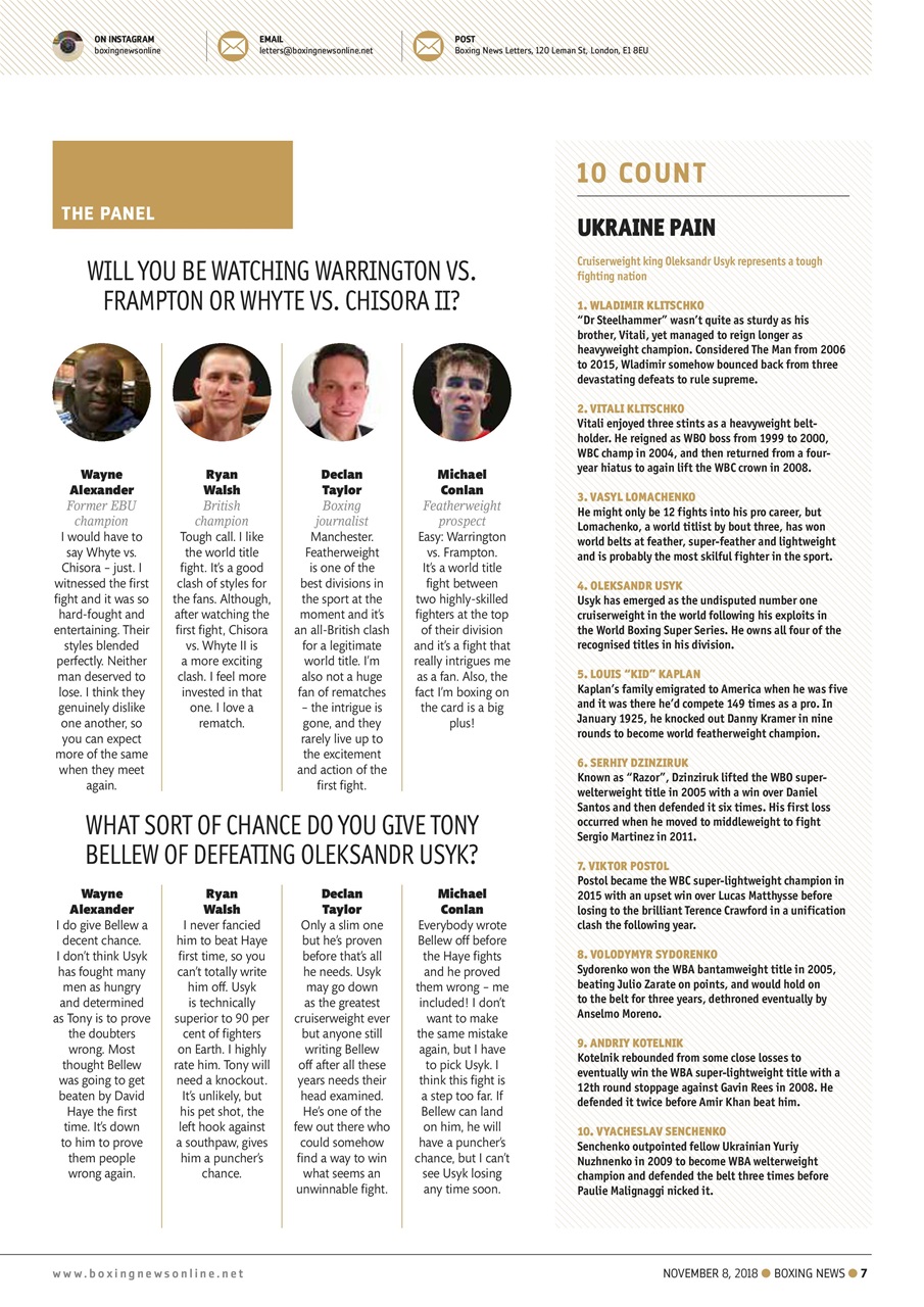 Boxing News Preview Pages
