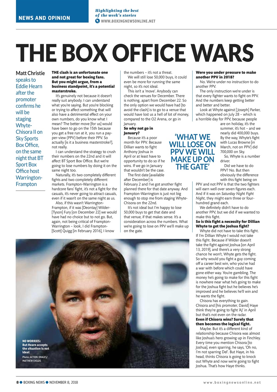 Boxing News Preview Pages
