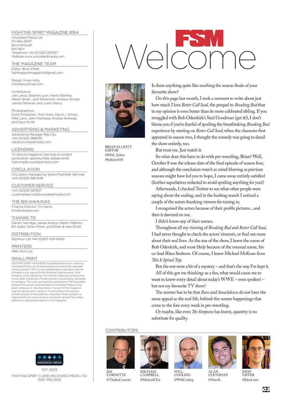 Wrestletalk Magazine Preview Pages