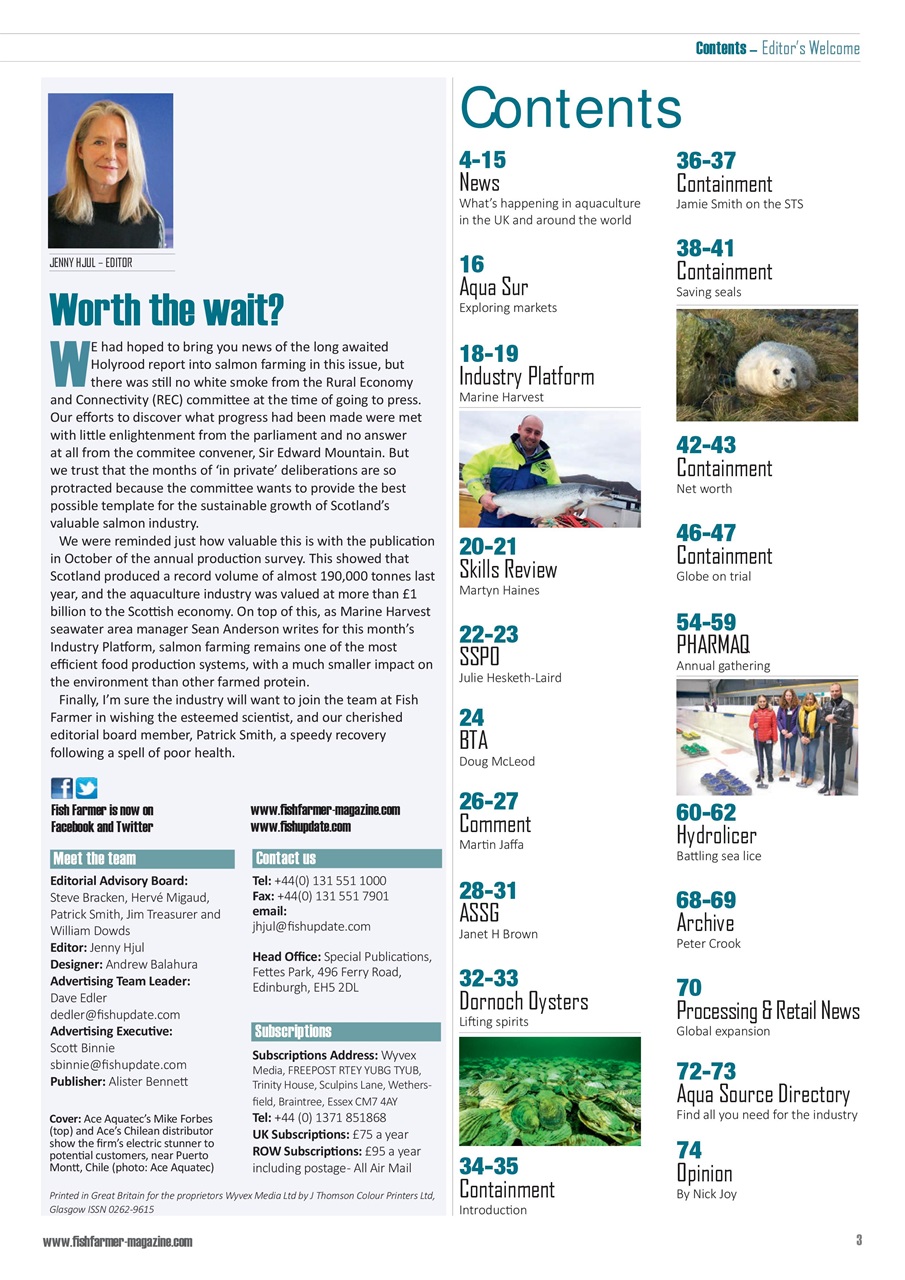 Fish Farmer Magazine Preview Pages